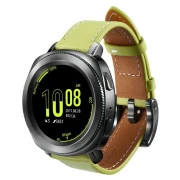 Ремешок для смарт-часов Samsung Gear Classic Leather Olive-Green (GP-R600BREEBAE) (UA)
