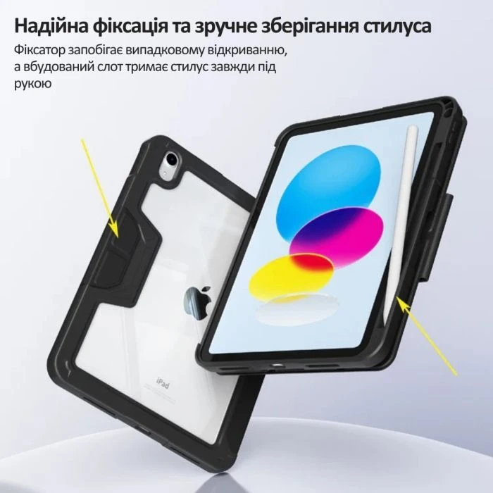 Чохол для планшета BeCover Rugged Origami Transparent Apple iPad 10.9