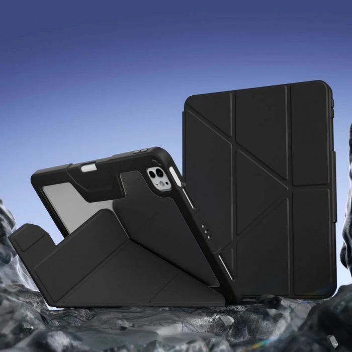 Чохол для планшета BeCover Rugged Origami Transparent Apple iPad Pro 11 2020/2021/2022 Black (714969) (UA)