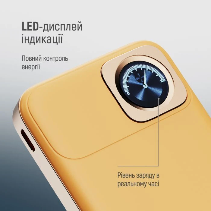 ColorWay 10 000 mAh PD/22.5W, 15W MagSafe & Watch Wireless Amber (CW-PB100LPA2Y-WPDD) (UA)