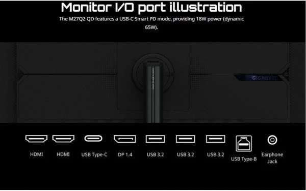 GIGABYTE M27Q2 QD Gaming Monitor (UA)