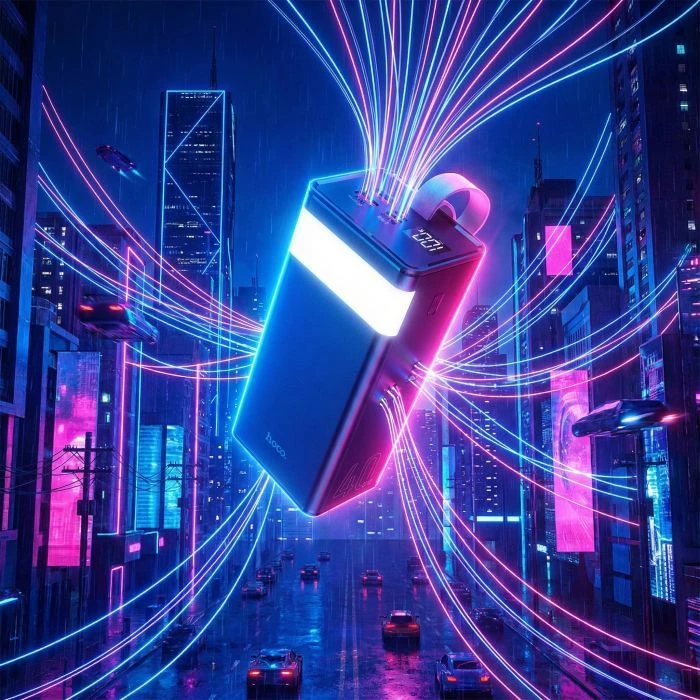 HOCO 40000mAh Powermaster PD/20W, QC/22.5W, Lamp, Black (J86 / 714737) (UA) Ємність: 40000 mAh; Призначення: для