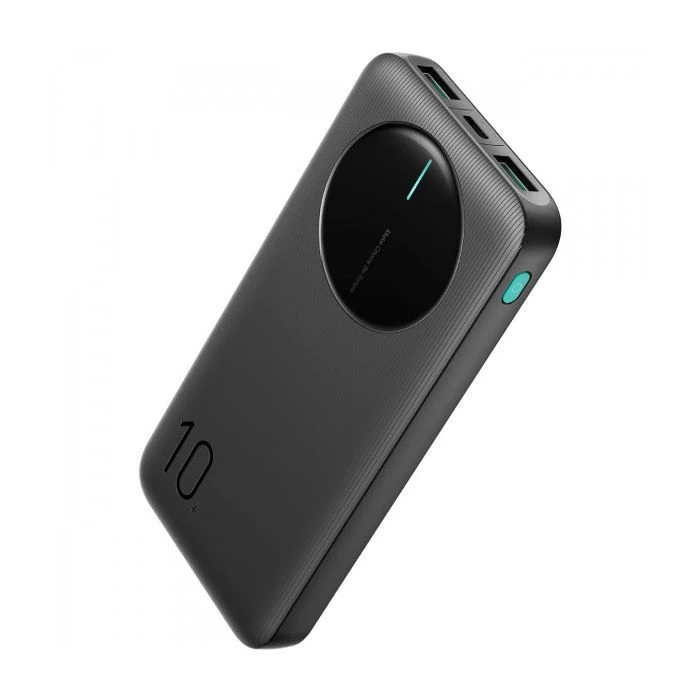 JOYROOM 10000mAh 12W 2*USB-A, USB-C In/Out, Black (JR-PBF12 / 6956116713256) (UA) Ємність: 10000 mAh; Вихідний струм: 2.4