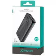 JOYROOM 20000mAh 22,5W PD, QC/3.0, 2*USB-A, USB-C In/Out Black (JR-PBF16) (UA)