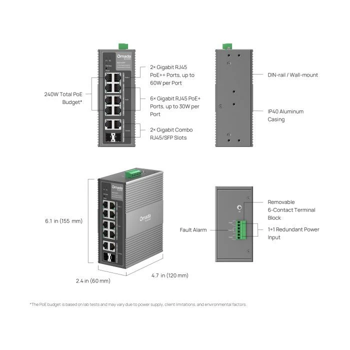 Комутатор мережевий D-Link IES210GPP (UA)