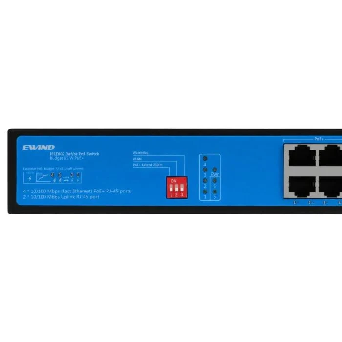 Комутатор мережевий Ewind EW-S1906CF-AP POE (UA)