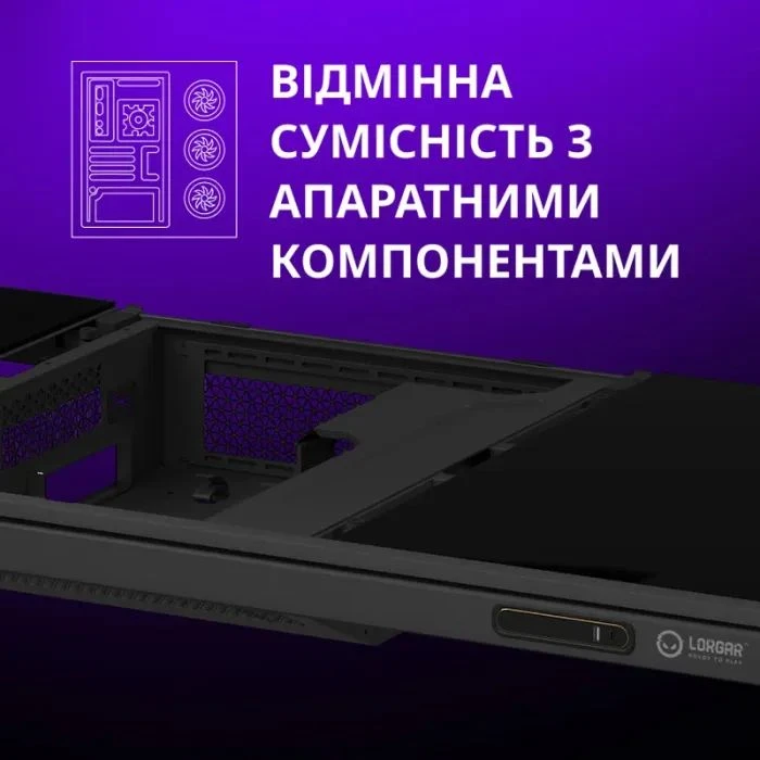 Компьютерный стол Lorgar ELITE 90G Glass Black (LRG-DE90G) (UA)