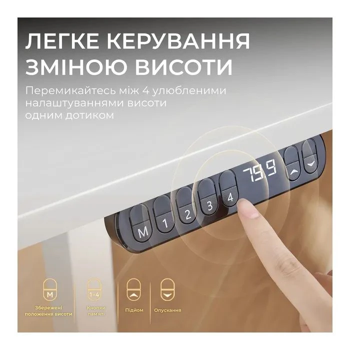 Комп'ютерний стіл Sihoo D03 White (D03-106/D03-107) (UA)