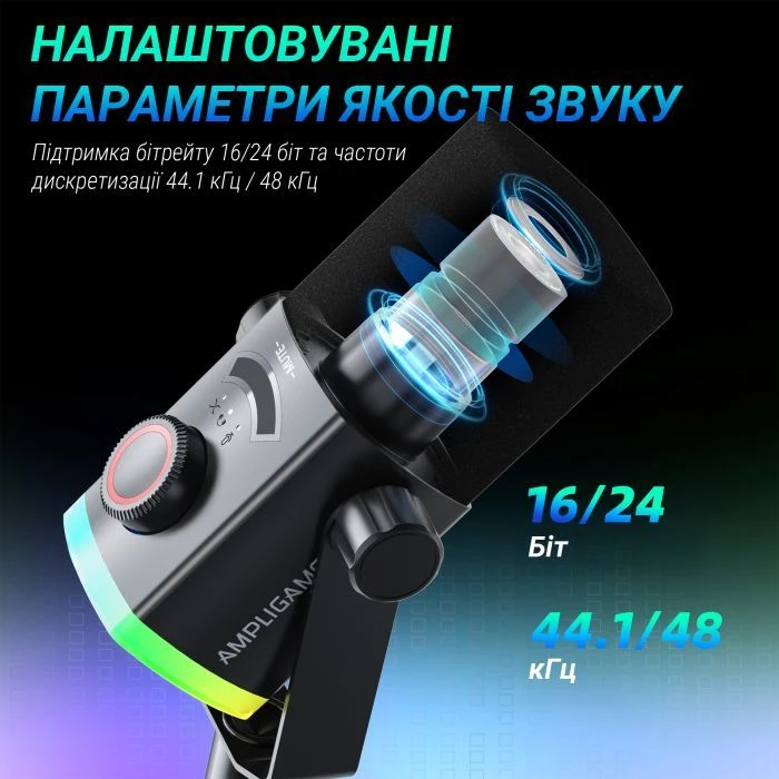 Мікрофон Fifine AM8PROT USB/XLR Black (AM8PROT) (UA)