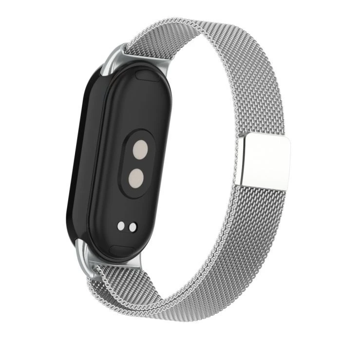 Ремешок для фитнес браслета Armorstandart Milanese Magnetic для Xiaomi Smart Band 10/9/8 Silver (ARM86892) (UA)