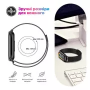 Ремешок для фитнес браслета Armorstandart Milanese Magnetic для Xiaomi Smart Band 10/9/8 Silver (ARM86892) (UA)