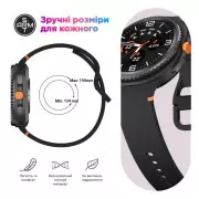 Ремінець для смарт-годинників Armorstandart Samsung Galaxy Watch 8 / 8 Classic (20x113 mm) Темно-сірий (ARM86861) (UA)