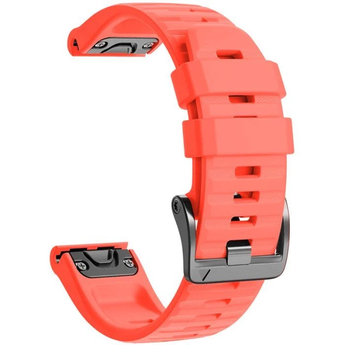 Ремінець для смарт-годинників Armorstandart Silicone для Garmin 26mm Coral Red (ARM87729) (UA)