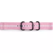 Ремінець для смарт-годинників Samsung Gear Premium Nato Pink-White (GP-R600BREECAE) (UA)