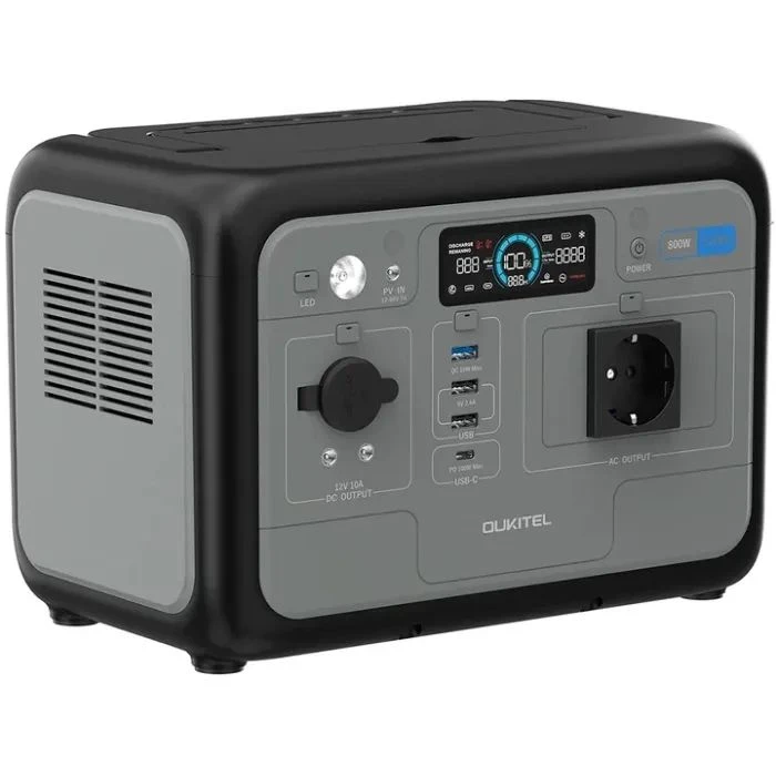 Зарядна станція OUKITEL P800 800W 512Wh (Р800) (UA) Ємність акумулятора: 512 Вт*год;