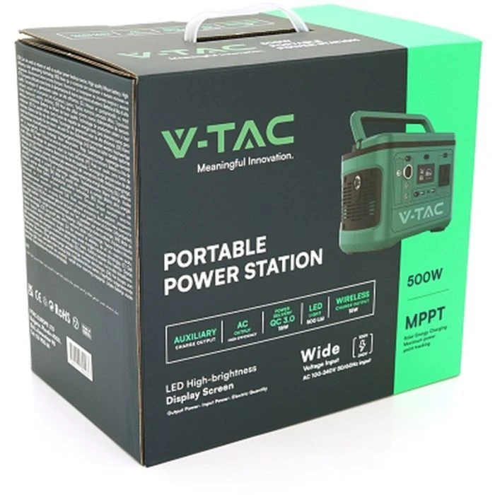 Зарядная станция V-TAC 500W, 568Wh (VT-606) (UA)