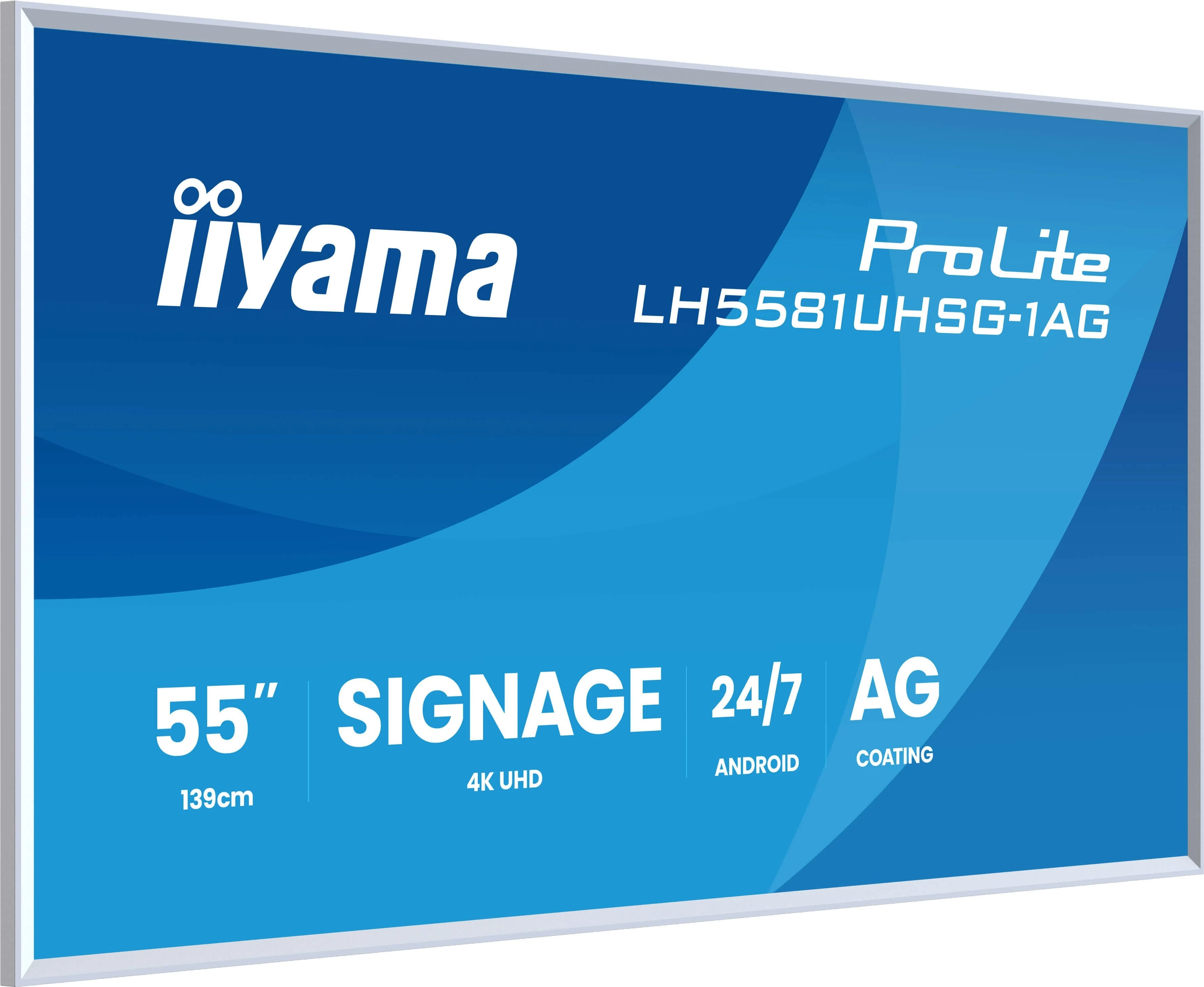 Iiyama ProLite LH5581UHSG-1AG 54.6  (UA) Колір: білий; Тип: ЖК-панель;