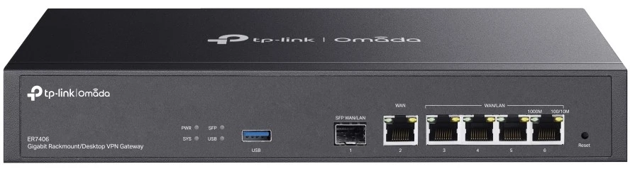 Маршрутизатор TP-LINK Omada ER7406 (UA) Форм-фактор: монтируемый в