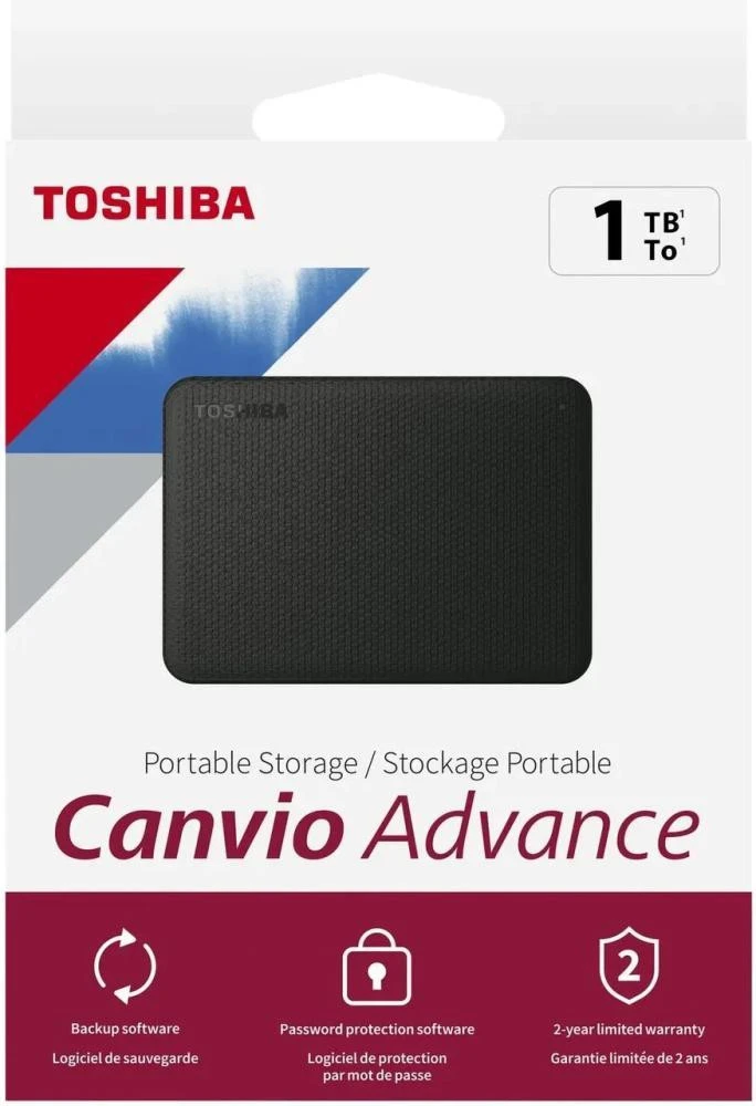 Toshiba Canvio Advance 1 TB Black (HDTCA10EK3AA) (UA) Бренд: Toshiba; Линейка: Canvio Advance; Тип