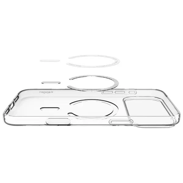 Чохол для смартфона Spigen iPhone 17 Pro Liquid Crystal MagSafe Clear White (ACS10396) (UA)