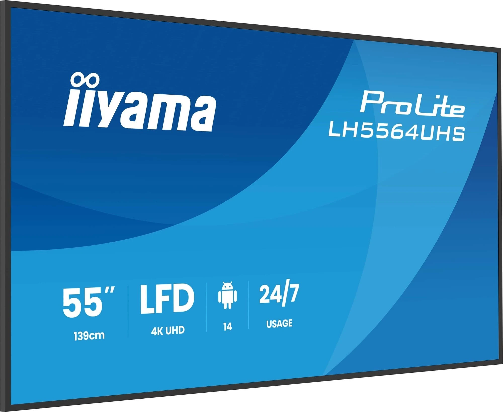 Iiyama ProLite LH5564UHS-B1AG 55  (UA) Цвет: черный; Тип: ЖК-панель;