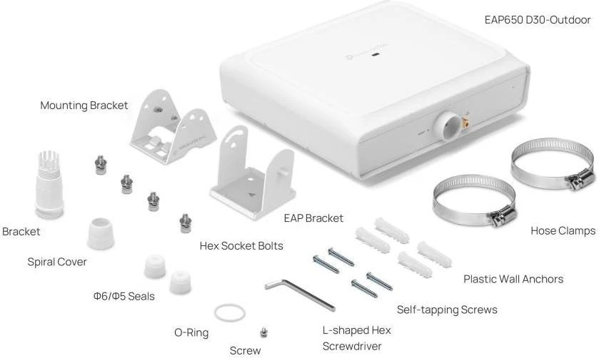 Точка доступа TP-Link EAP650 D30-Outdoor (UA)