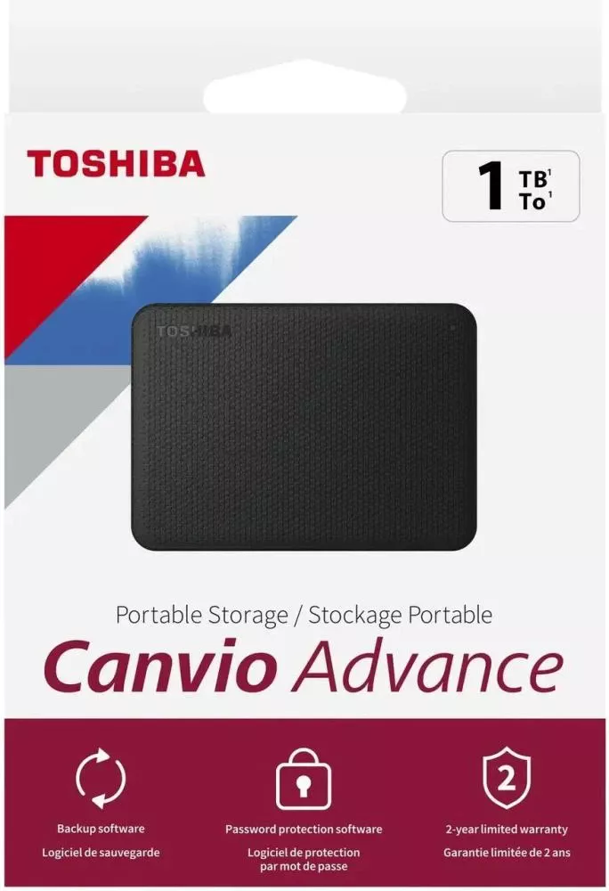 Toshiba Canvio Advance 1 TB Black (HDTCA10EK3AA) (UA)