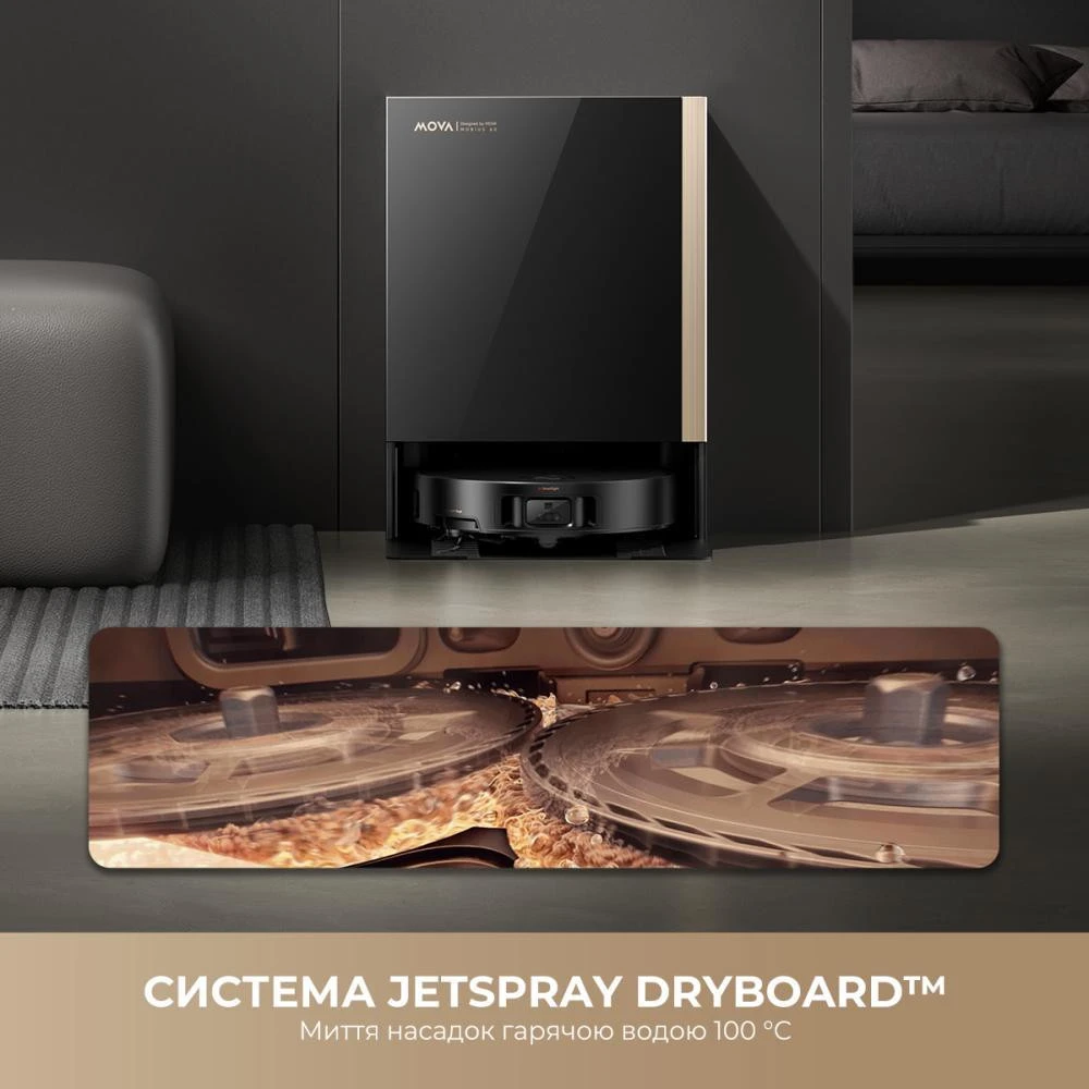 MOVA MOBIUS 60 Black-EUA (RLV83LE) Бренд: MOVA; Площа прибирання,