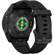 Смарт-годинники Garmin Fenix 7S Pro Sapphire Solar Carbon G. DLC Tit. з чорним ремінцем (010-02776-10/11/54)