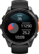Смарт-годинник Garmin Fenix 8 47mm AMOLED Slate Gray з чорним силіконовим ремінцем (010-02904-00/09)