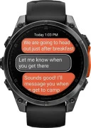 Смарт-годинник Garmin Fenix 8 47mm AMOLED Slate Gray з чорним силіконовим ремінцем (010-02904-00/09)