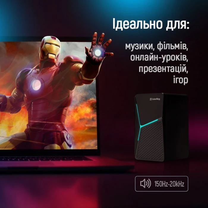 Акустическая система ColorWay CW-SPU01BK Black (CW-SPU01BK) (UA) Тип: портативные колонки;