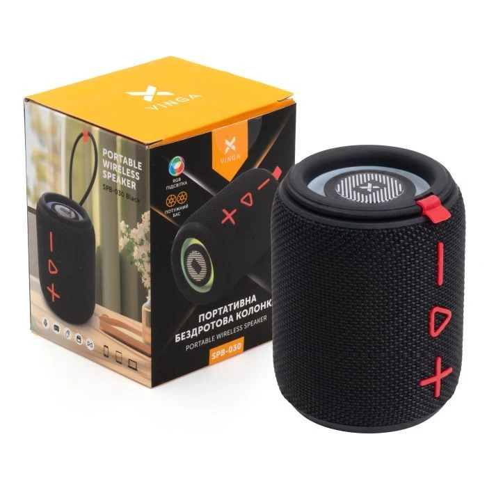 Акустическая система Vinga SPB-030 Black (UA) Тип: портативные колонки;