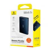 Baseus 10000mAh PicoGo 20W PD, QC, USB-A, 2*USB-C, Black (P10076801123-00) (UA)