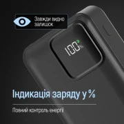 ColorWay 20 000 mAh Optimal Power PD/22.5W, QC/3.0, Black (CW-PB200LPB5BK-PDD) (UA)
