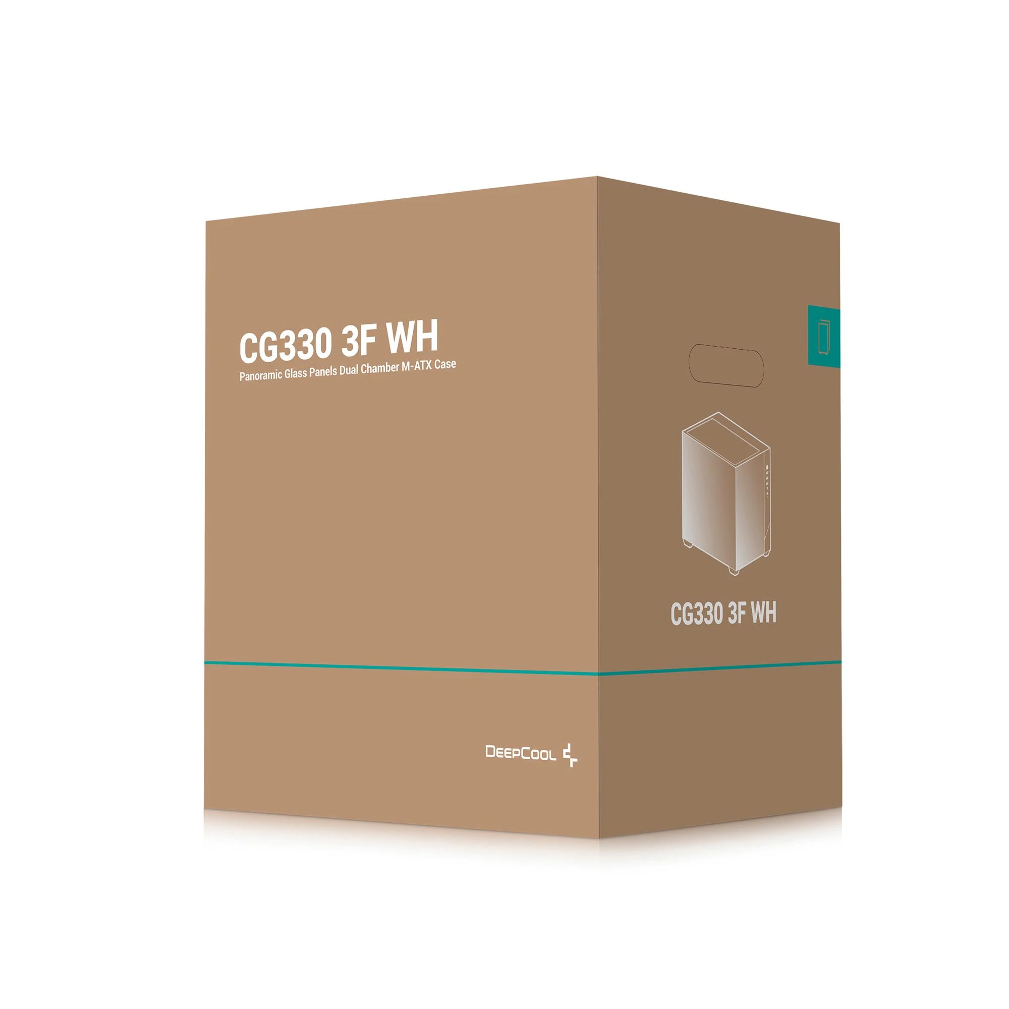 DeepCool CG330 3F White (R-CG330-WHNGM3-G) без БП (UA) Типорозмір: Midi-Tower; Форм-фактор