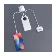 Dudao 10000mAh K12 22.5W, PD, QC, 2*USB-A, USB-C(In/Out), White (6976625333875) (UA)