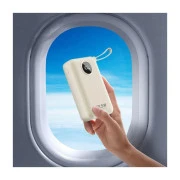 Dudao 20000mAh K14+ 22.5W, PD, QC, USB-A, USB-C(In/Out), with built-in USB-C/Lightning cables, White (6977196680023) (UA)