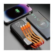 Dudao K6Pro+ 20000mAh 10W with USB-C/Lightning/MicroUSB/USB-A cables (6977196682393) (UA)