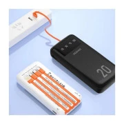 Dudao K6Pro+ 20000mAh 10W with USB-C/Lightning/MicroUSB/USB-A cables (6977196682393) (UA)