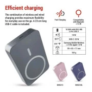 EMOS 10000mAh WI1046, 20W, Wireless, grey (B0551GY) (UA)