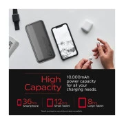 Energizer 10000mAh 15W, USB-A, 2*USB-C, Чорний (UE10050CC) (UA)