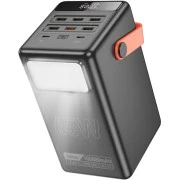 HOCO 100000mAh Max Centurion PD/65W, QC, LED Lamp, Black (DB03 / 714722) (UA)