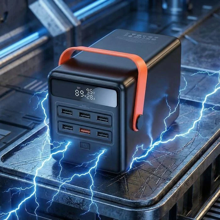 HOCO 100000mAh Max Centurion PD/65W, QC, LED Lamp, Black (DB03 / 714722) (UA)