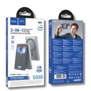 HOCO 5000mAh Title PD/20W Magnetic with stand + mini wallet Grey (Q46 / 714988) (UA)