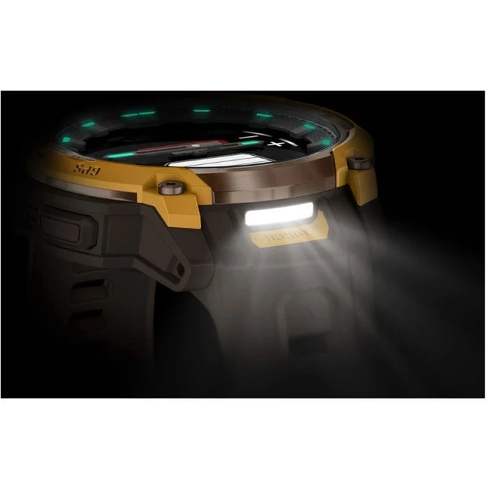 Смарт-годинники Garmin Instinct Crossover AMOLED, BronzeSunburst/Cocoa, GPS смарт-годинник (010-03398-01) (UA) Тип: чоловічі; Форма годинників: