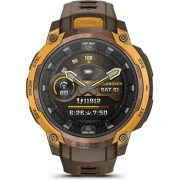 Смарт-годинники Garmin Instinct Crossover AMOLED, BronzeSunburst/Cocoa, GPS смарт-годинник (010-03398-01) (UA)
