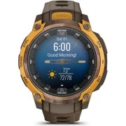 Смарт-годинники Garmin Instinct Crossover AMOLED, BronzeSunburst/Cocoa, GPS смарт-годинник (010-03398-01) (UA)