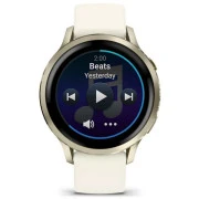 Смарт-годинники Garmin Venu 4 (41mm), Бежевий з Лунним Золотом + Кістка, GPS смарт-годинник (010-03013-00) (UA)