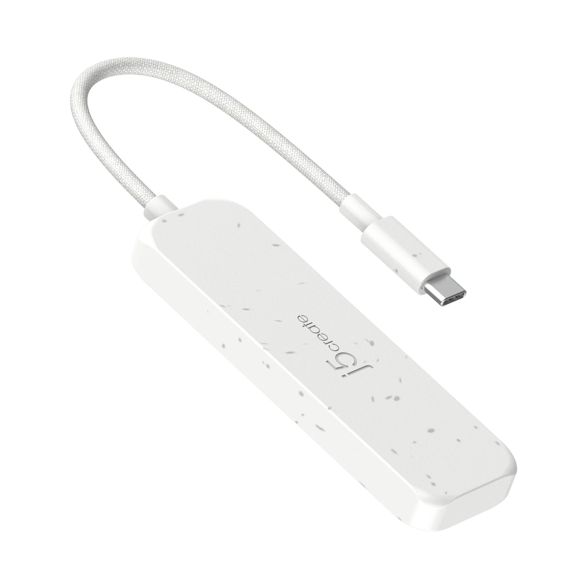 USB-хаб J5create 2 USB-A/2 USB-С White (JCH342EW-N) (UA) Тип: USB-хаб; Форм-фактор: внешний;
